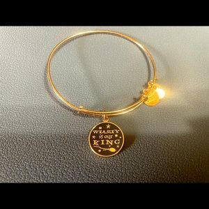 Alex and Ani Adjustable bangle, Harry Potter charm.